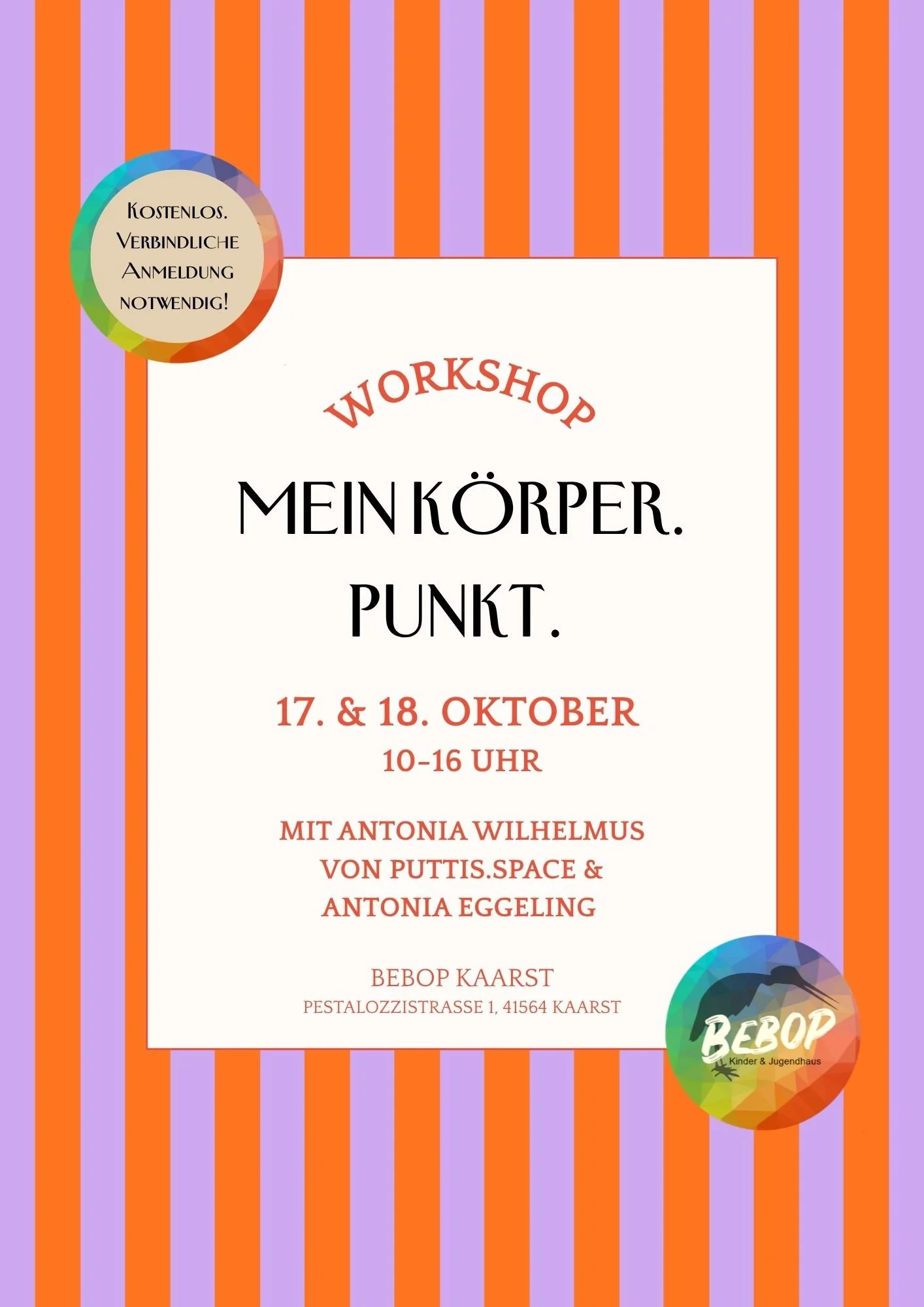 Workshop TRUST YOUR BODY & MEIN KÖRPER. PUNKT.