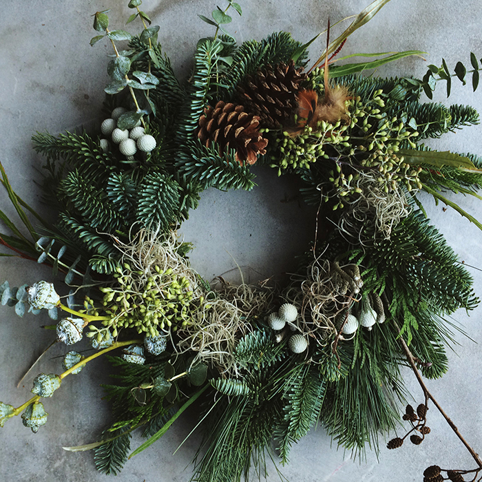 The Forge Creative Workshops | SOLD OUT Modern Festive Wreath with Ruby and the Wolf SQ.jpg