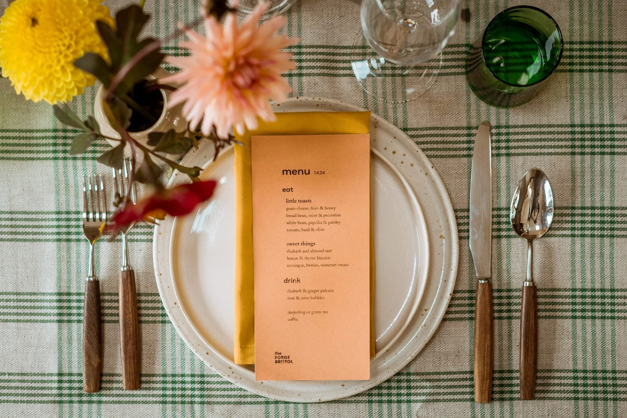 A beautifully styled table for daytime parties and private gatherings at The Forge Bristol