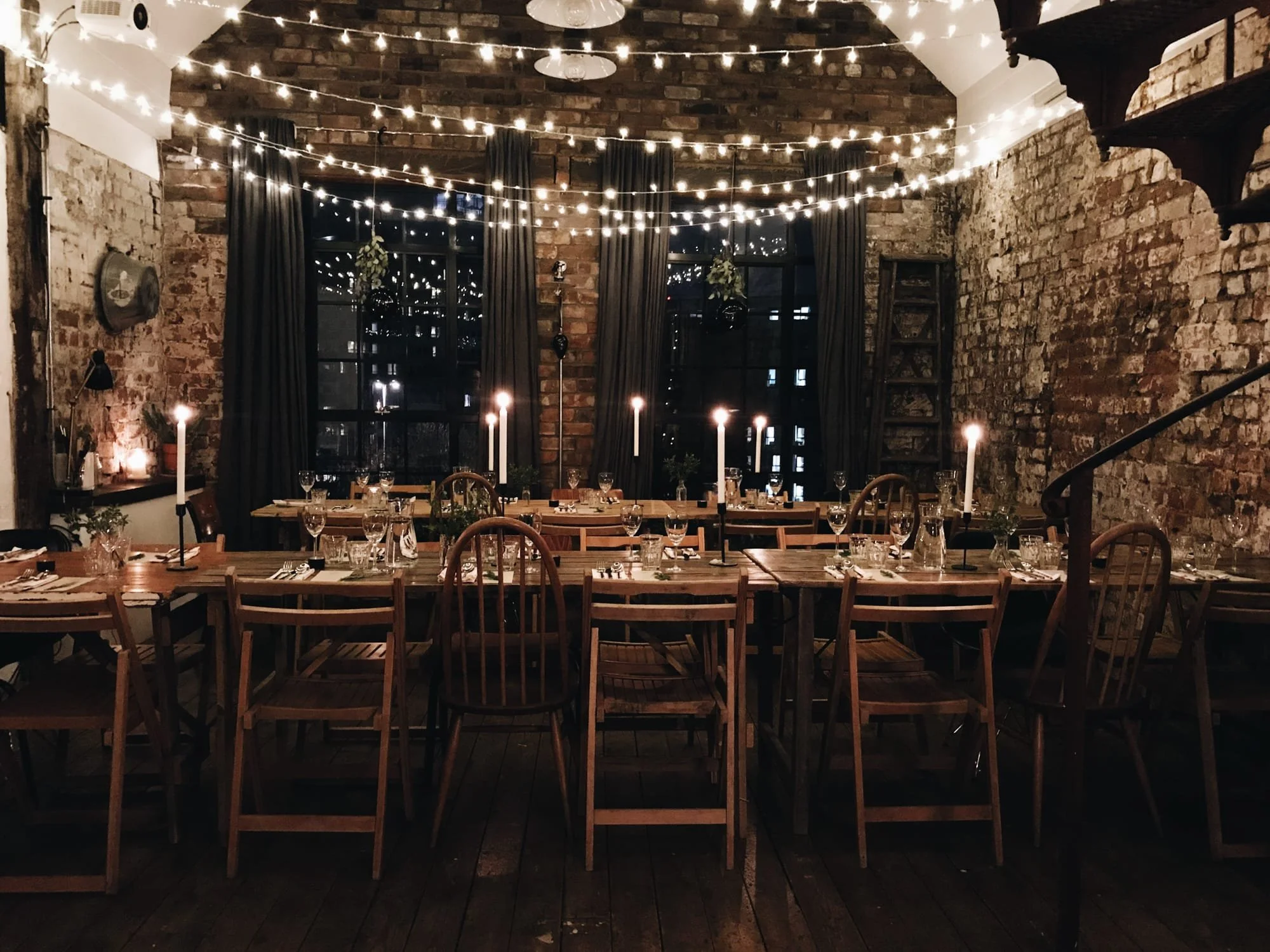 Private dining setup at The Forge Bristol for an evening event