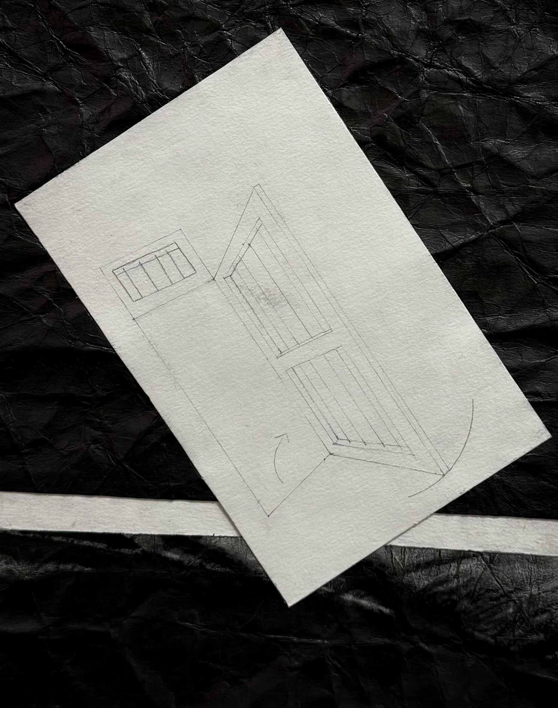 STUDY FOR A CROOKED DOOR