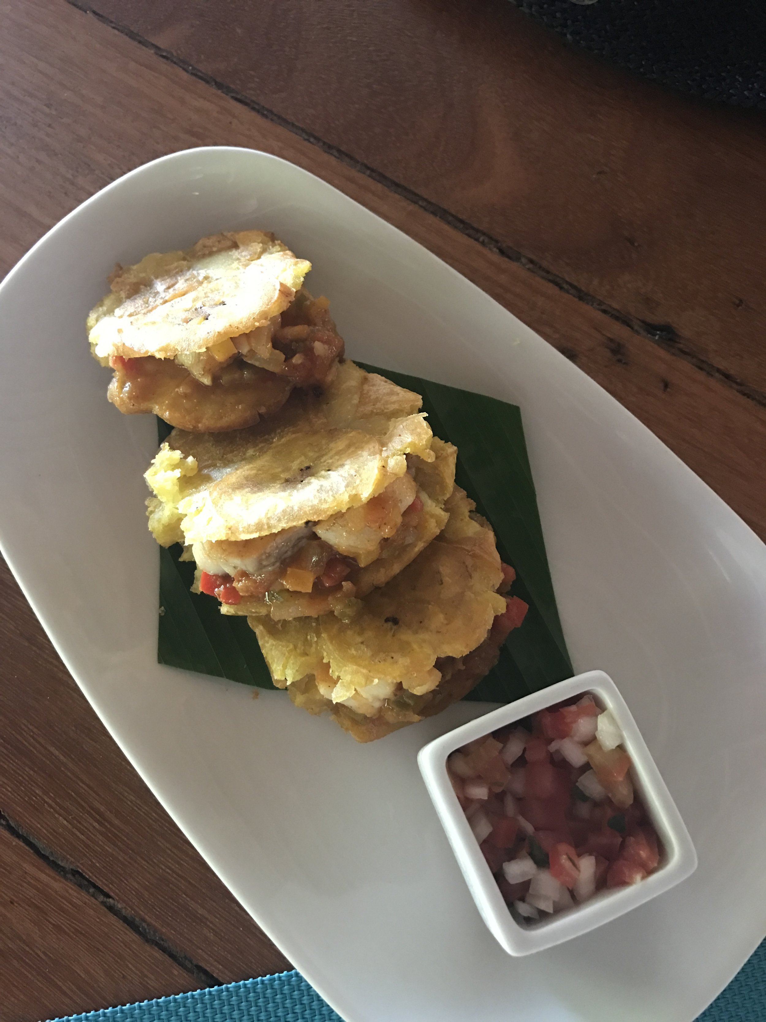 stuffed tostones with fish