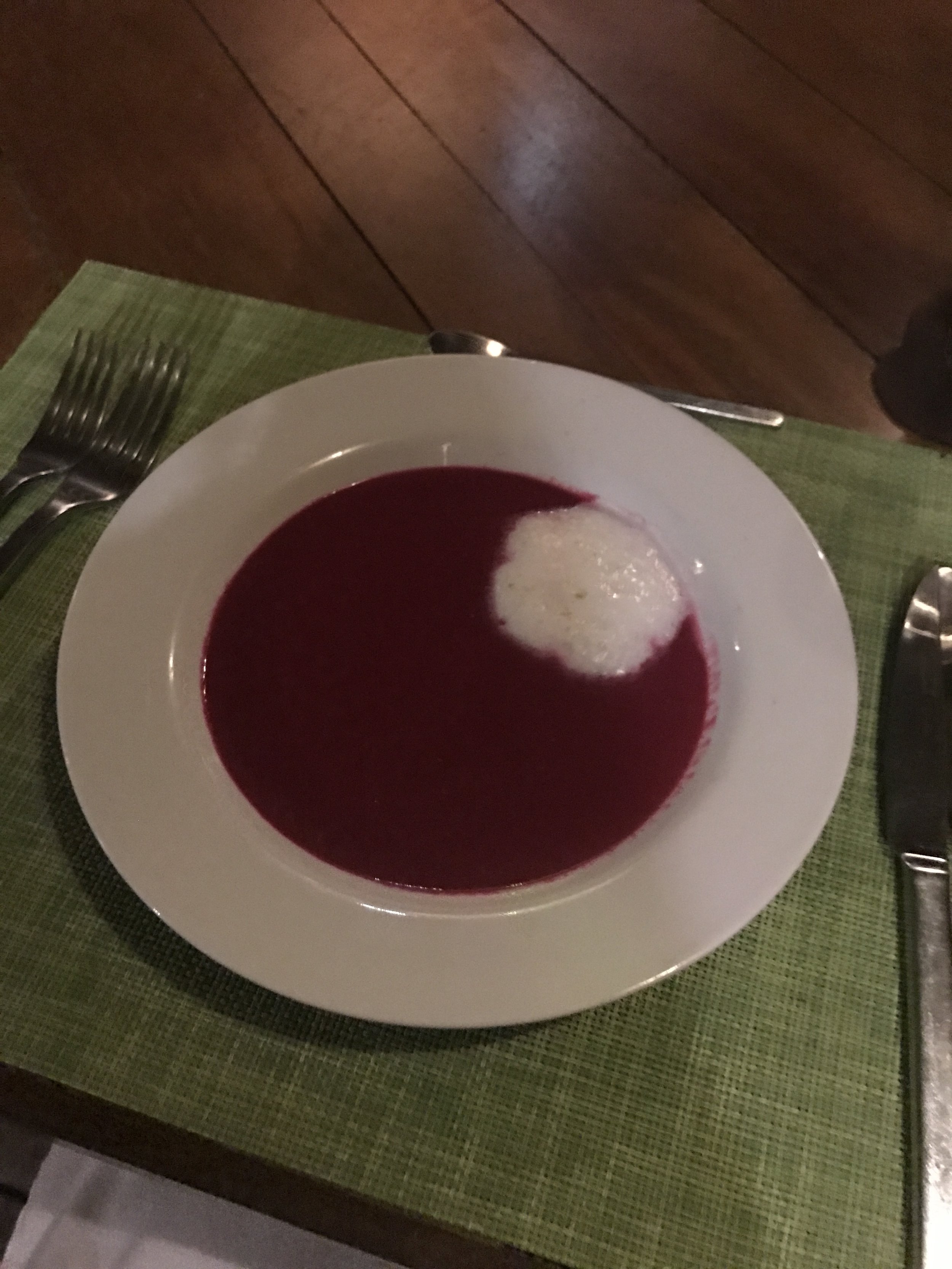 chilled beet soup