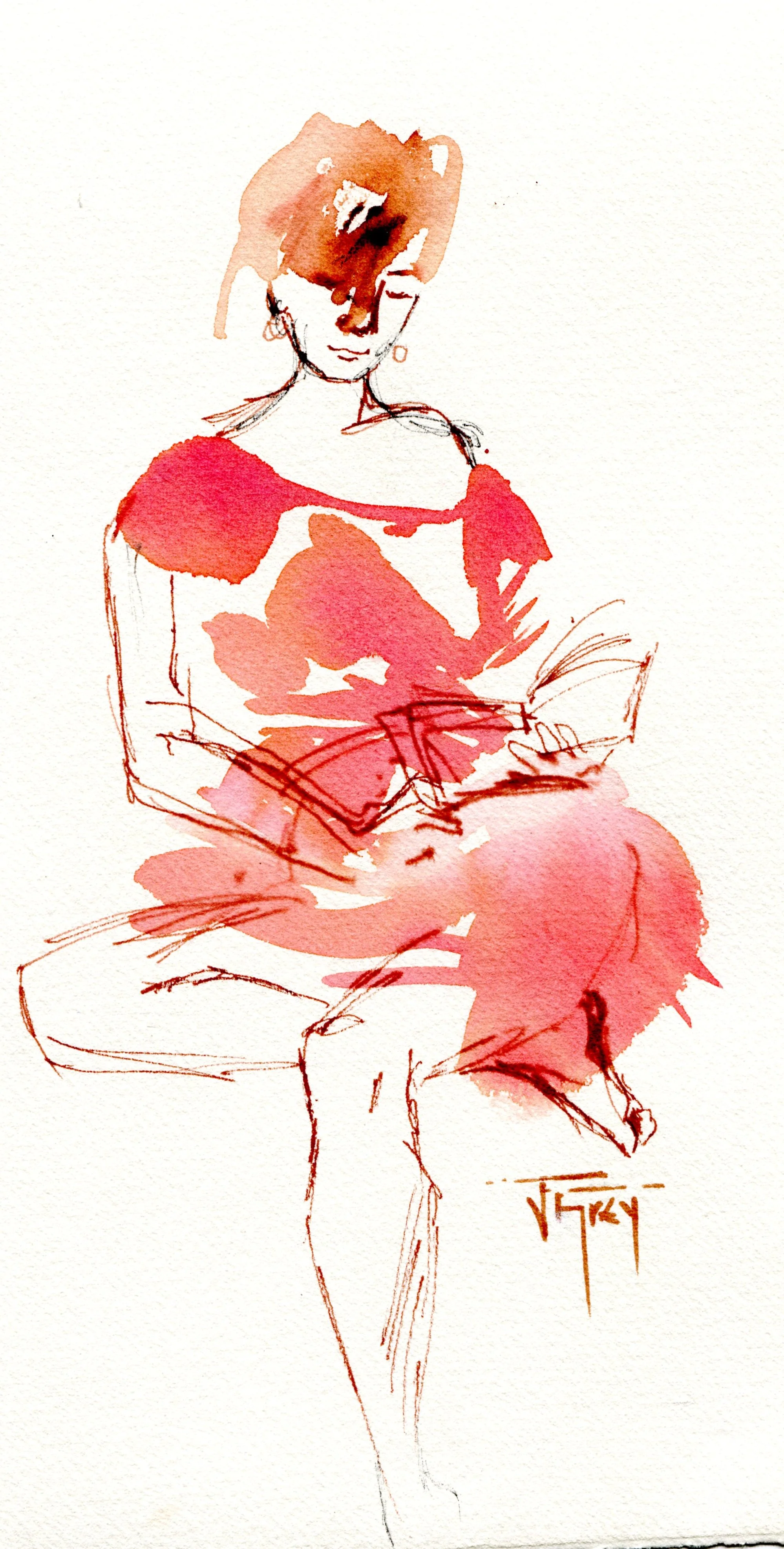 Grey, Juliet 3b Harmony, Water-colour.