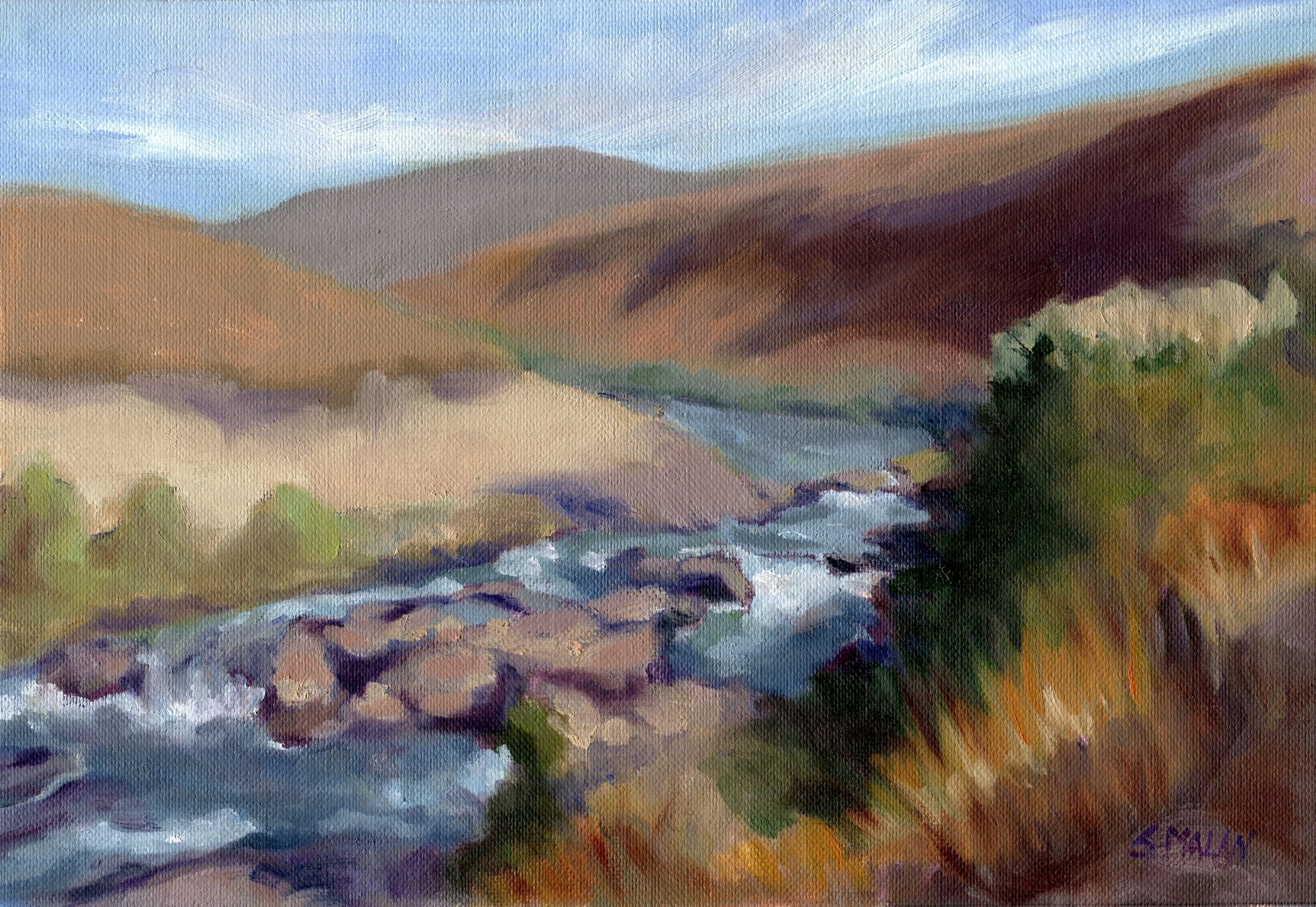 Malan, Susan 29 Winter Valley, Oil on canvas.