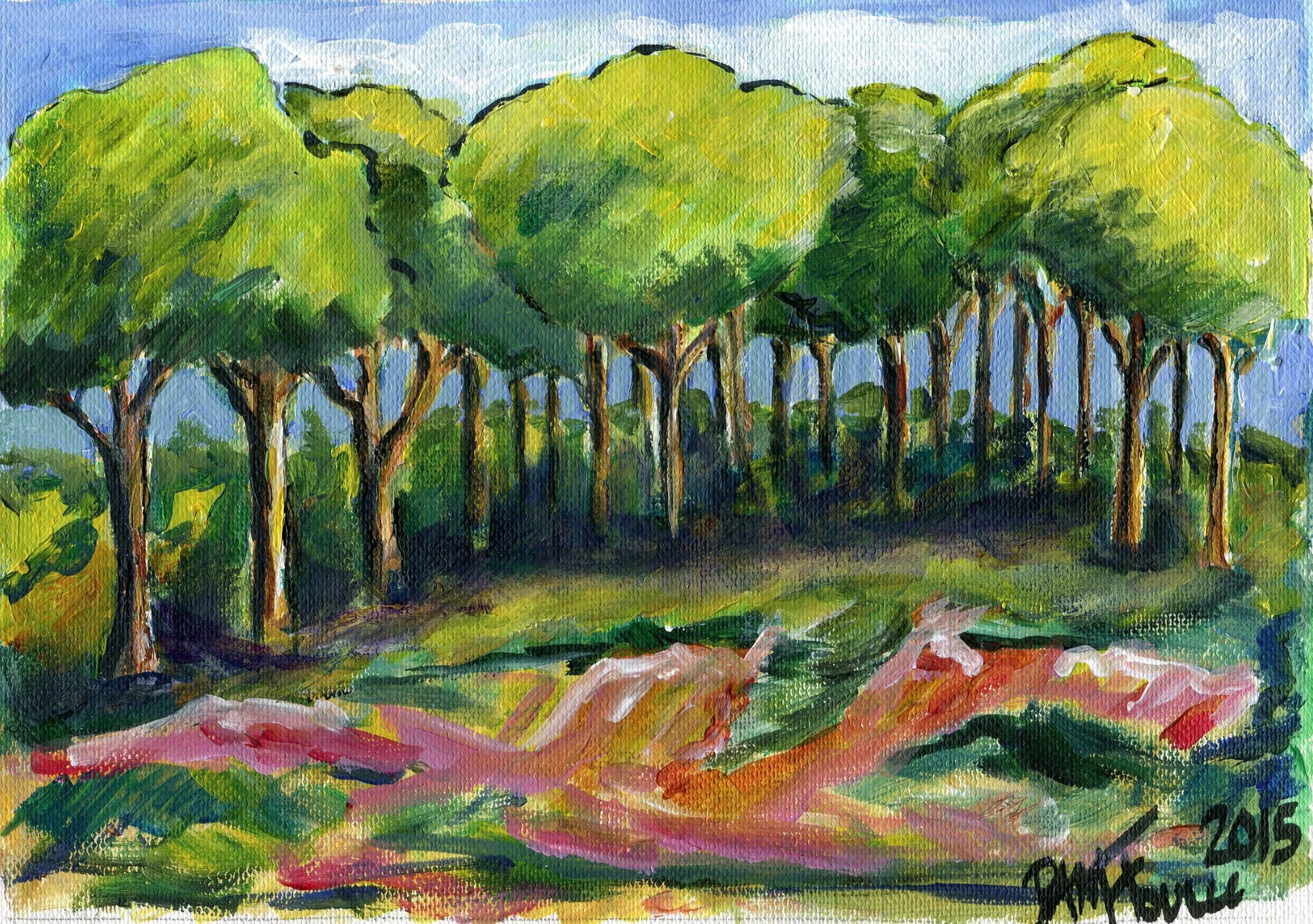 25b Fourie, Pamela Mary- Copse, Acrylic.jpg