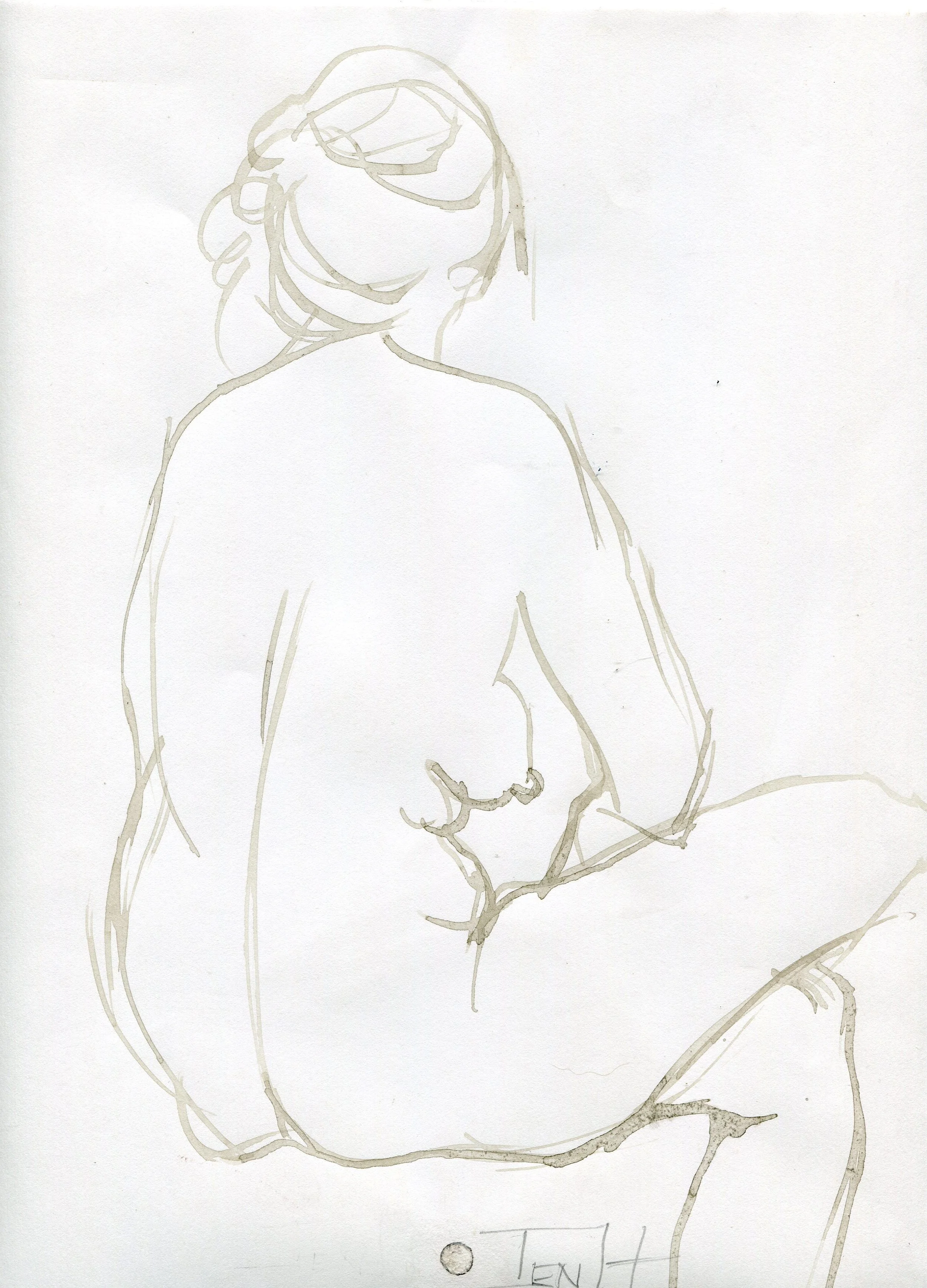 36b Hallows, Jenny-Female Figure,Ink on paper.jpg
