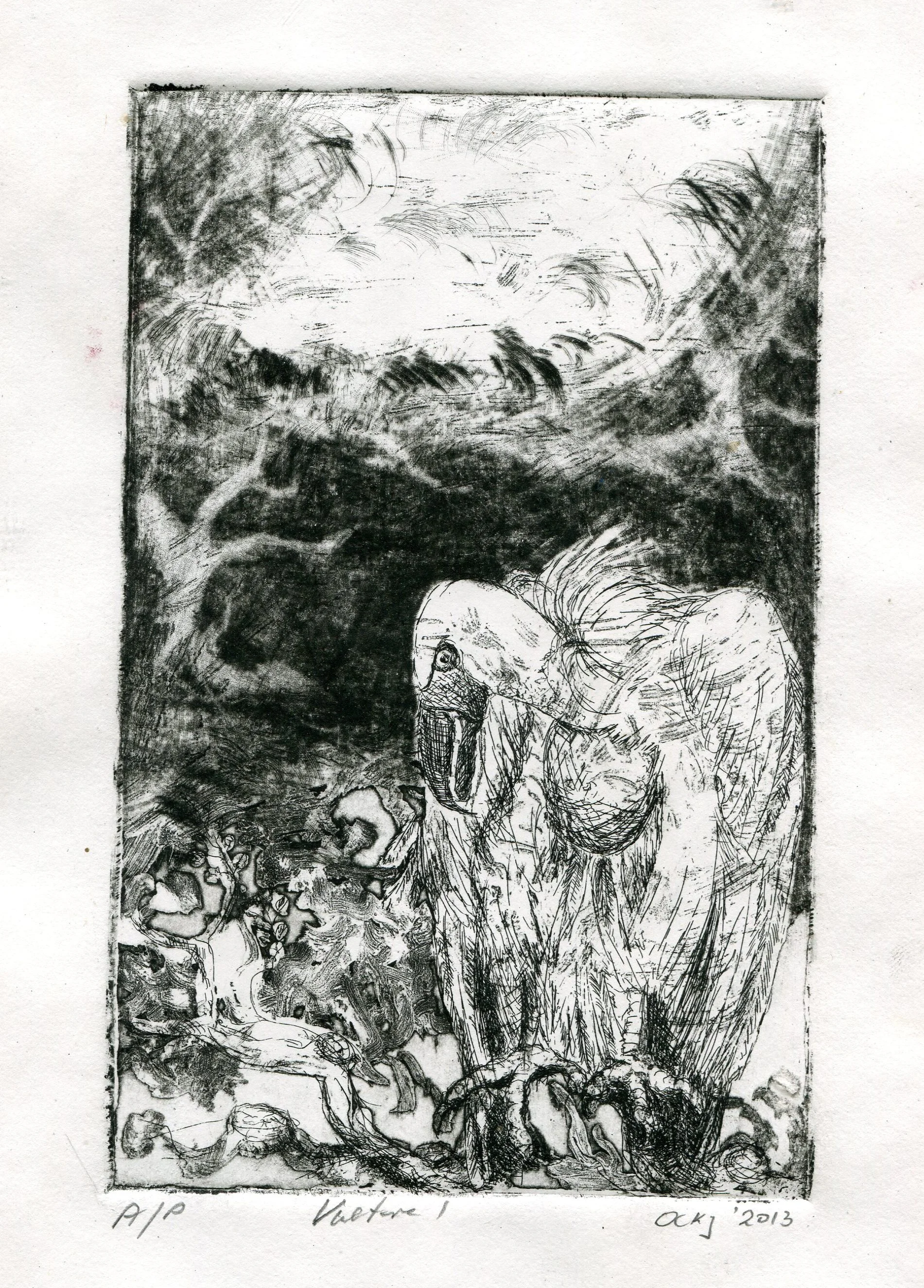 63a Kruger, Ockert- Vulture 1, Etching.jpg