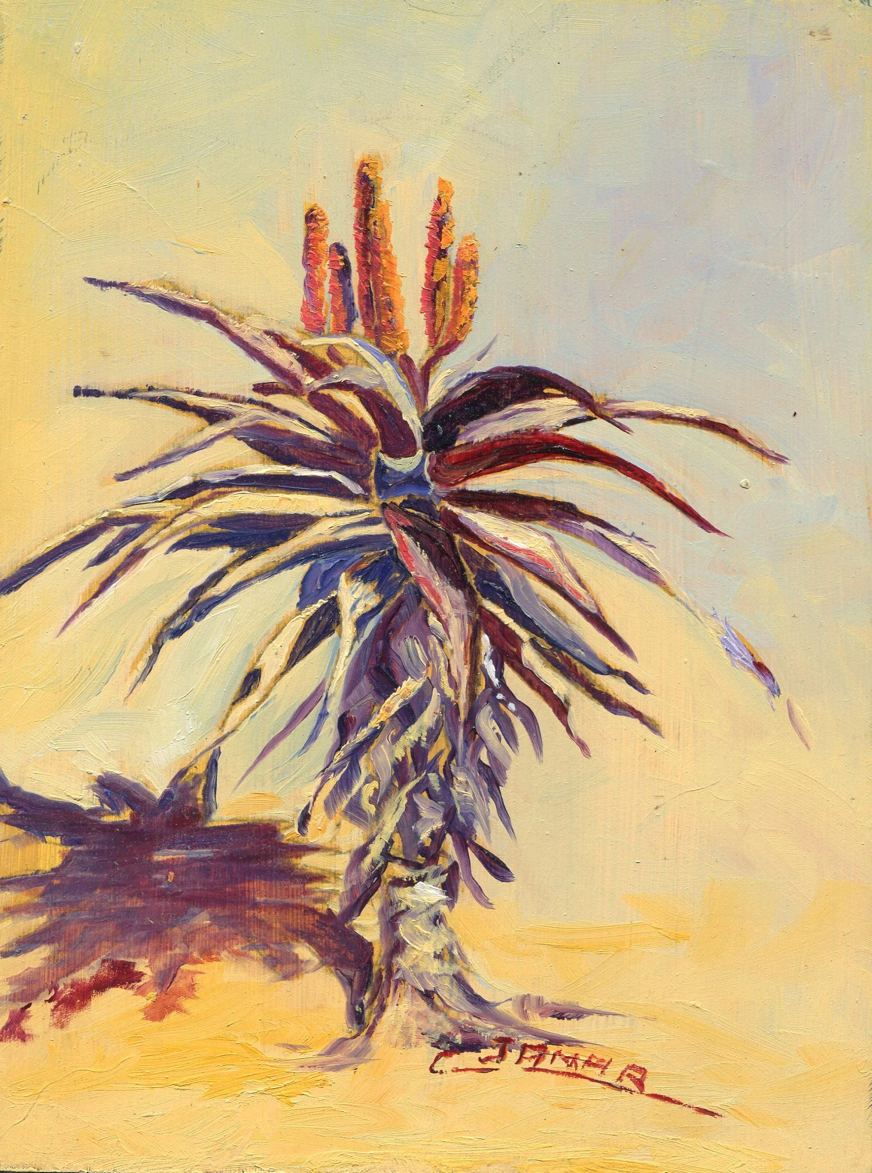 72a Varney Jamar, Christiane - Aloe candelabra 1, oil on block.jpg