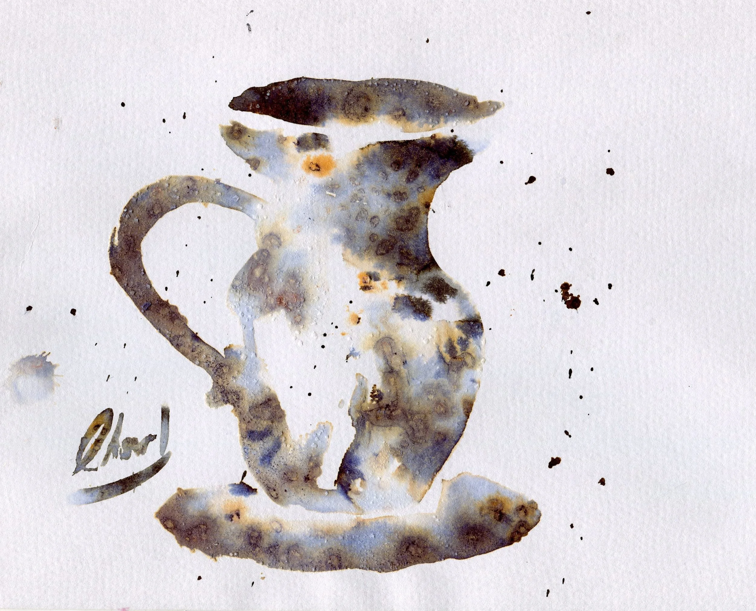 84a Landberg, Charl - rusty Jug, Ink on paper..jpg