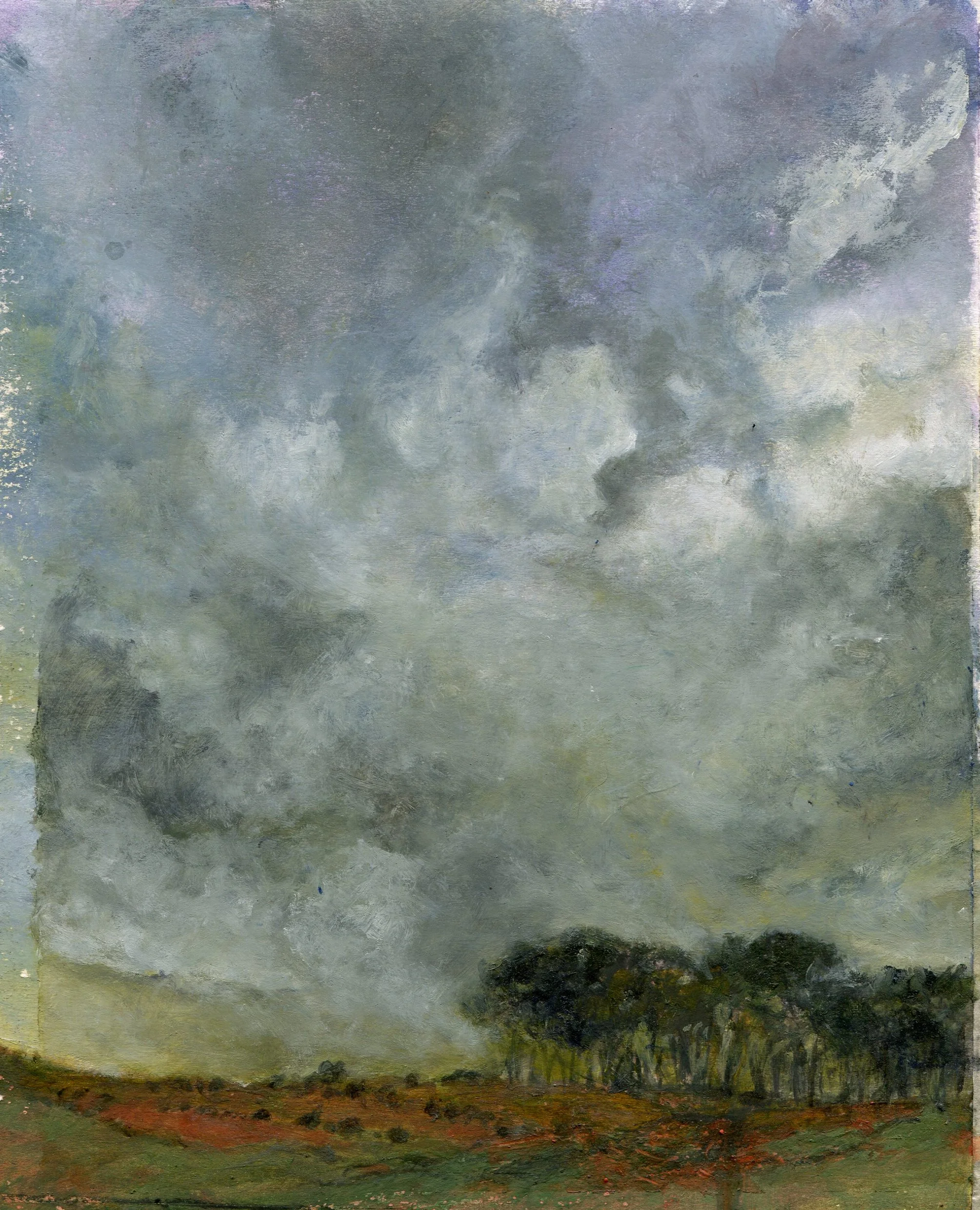 92b Jacobs, Shan - Landscape with Clouds, Mixed media.jpg