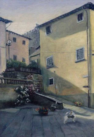 5b Peckham, Gail-Duke goes to Ita;ly,Oil.jpg
