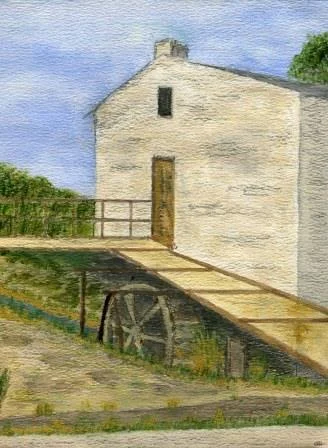 10b Lake, Chris-The Old Prince Albert Watermill,Water colour on canvass.jpg