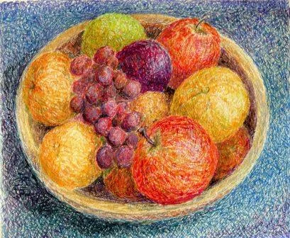 17b Waller, Penny- fruit Bowl, Egg tempera.jpg