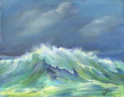 51a Cressey, Vicki - Stormy Sea, Oil.jpg