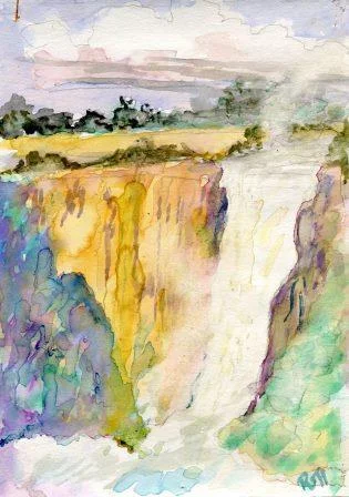 54b Fairlamb, Ruth- Howick Falls, Water colour.jpg