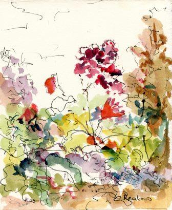 60a Reabow,Chris- Floral Study I, Watercolour and Ink.jpg