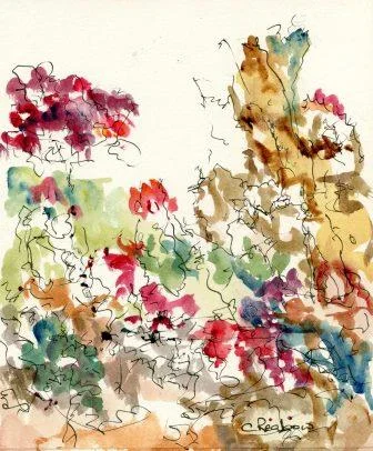 60c Reabow,Chris- Floral Study III, Watercolour and Ink.jpg