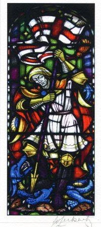62b Leibnitz,Elsie- St. George and the Dragon(with Flag), Digital Photograph.jpg