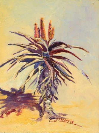 72a Varney Jamar, Christiane - Aloe candelabra 1, oil on block.jpg