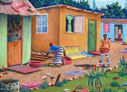 88a Sikosana, Siyabonga - Prayer meeting at Nyuswa, Acrylic on canvass.jpg