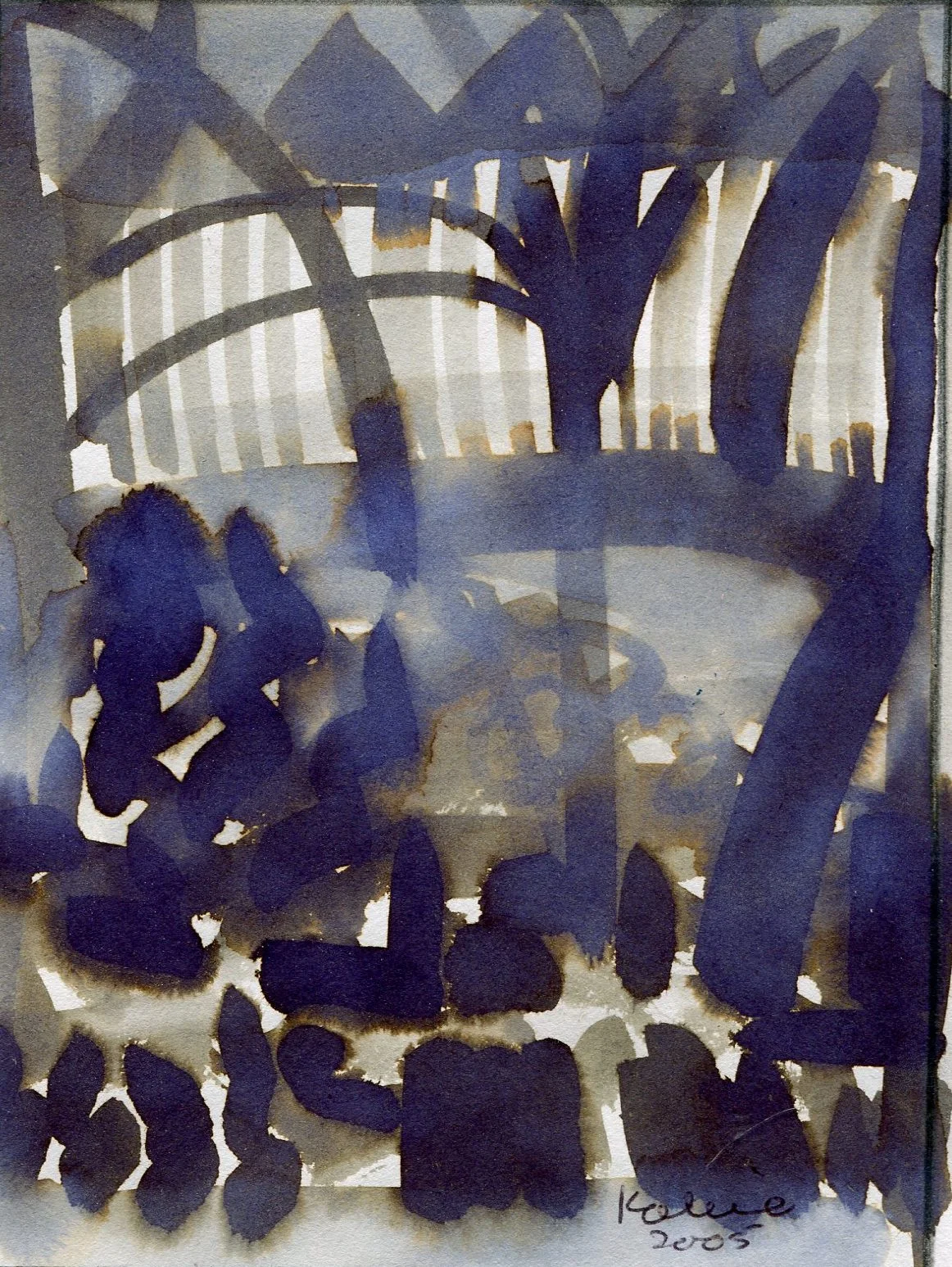 100c Venter, Kobie, Arums in my Garden, Ink & Bleach.jpg