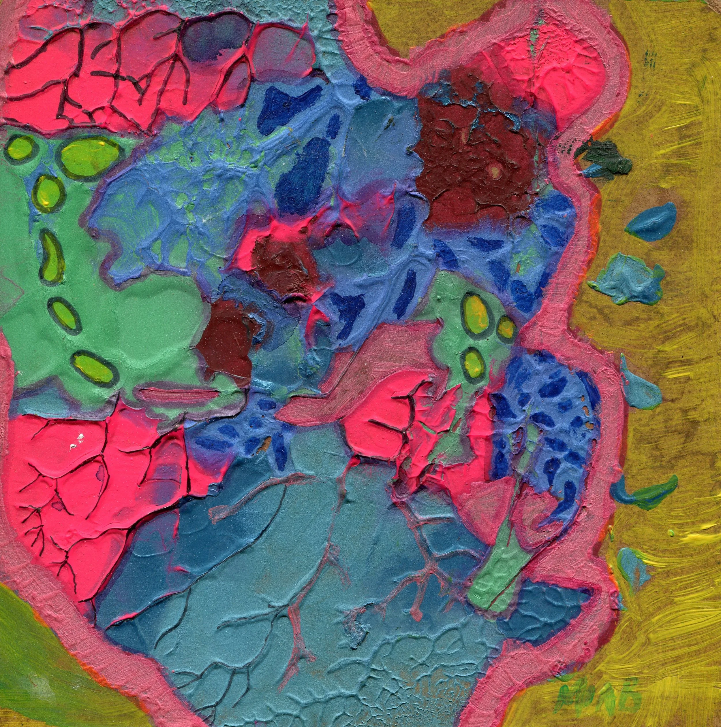 09C Mia Bredenkamp Seascape, Mindscape 3 mixed media on board