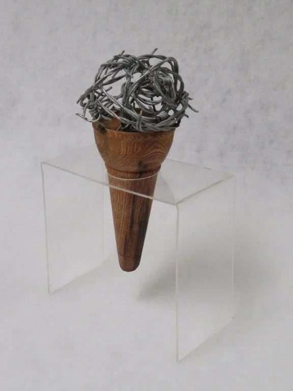 77a David Gush Soft serve wire and wood