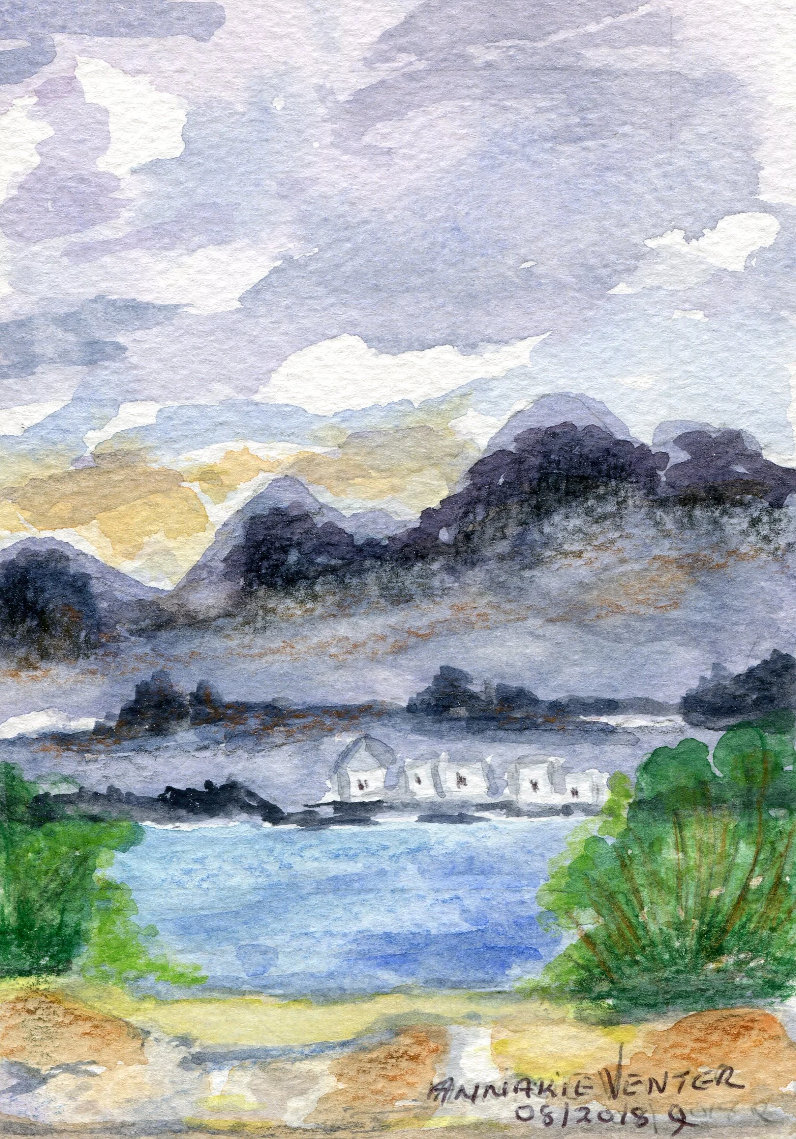 78b Annakie Venter Klein Karoo watercolour on paper
