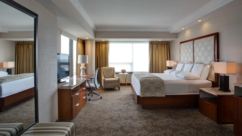 Tower Club - typical king room Amway Grand Plaza Hotel