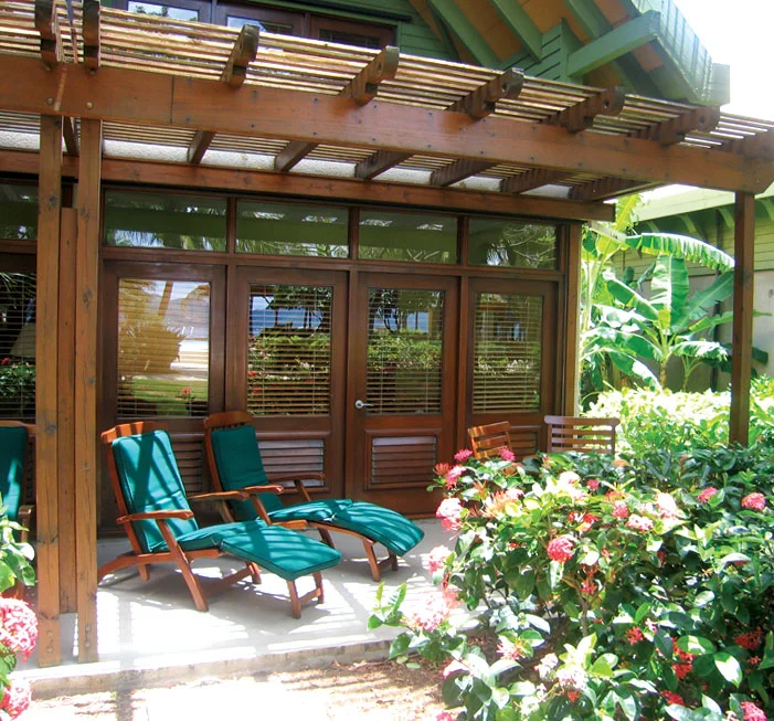 Oceanview room terrace