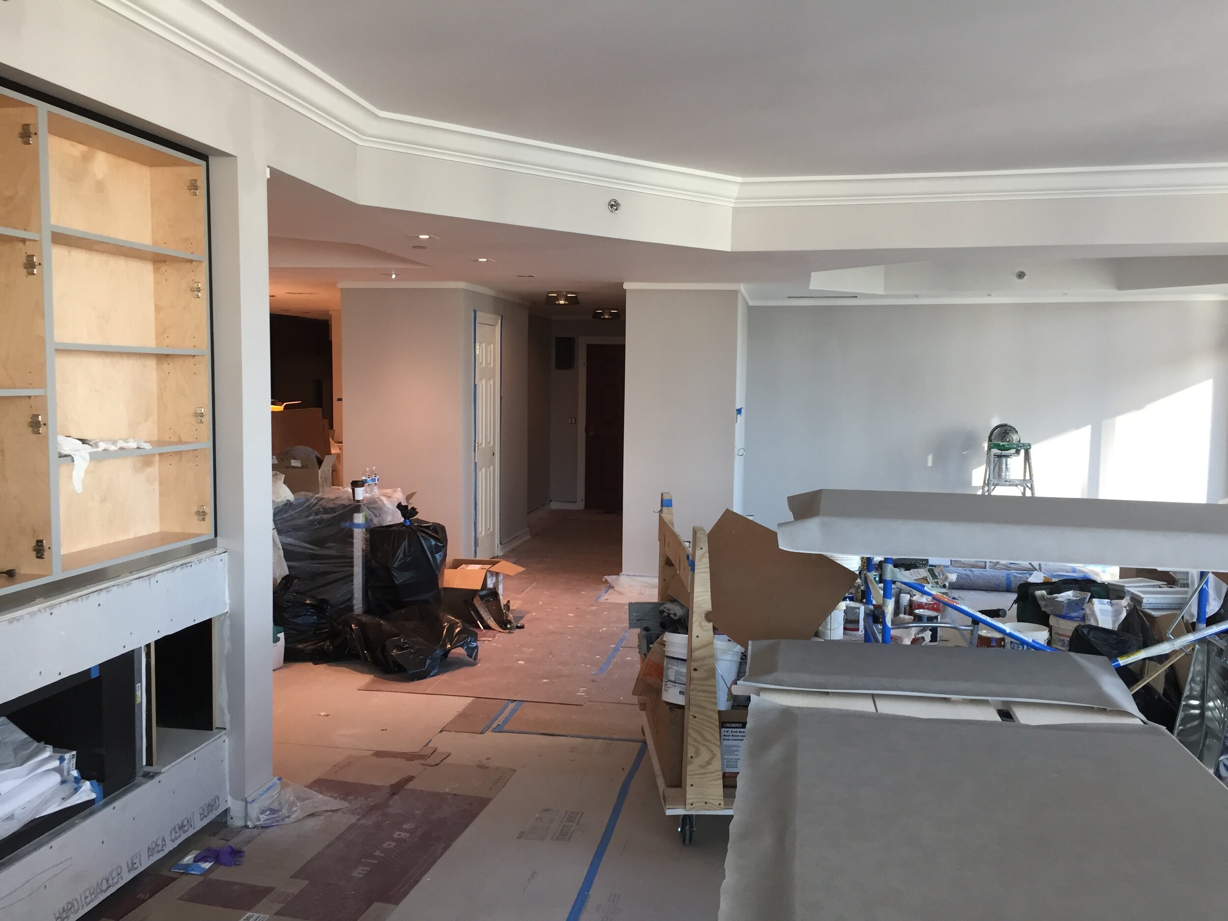 Progress on great room