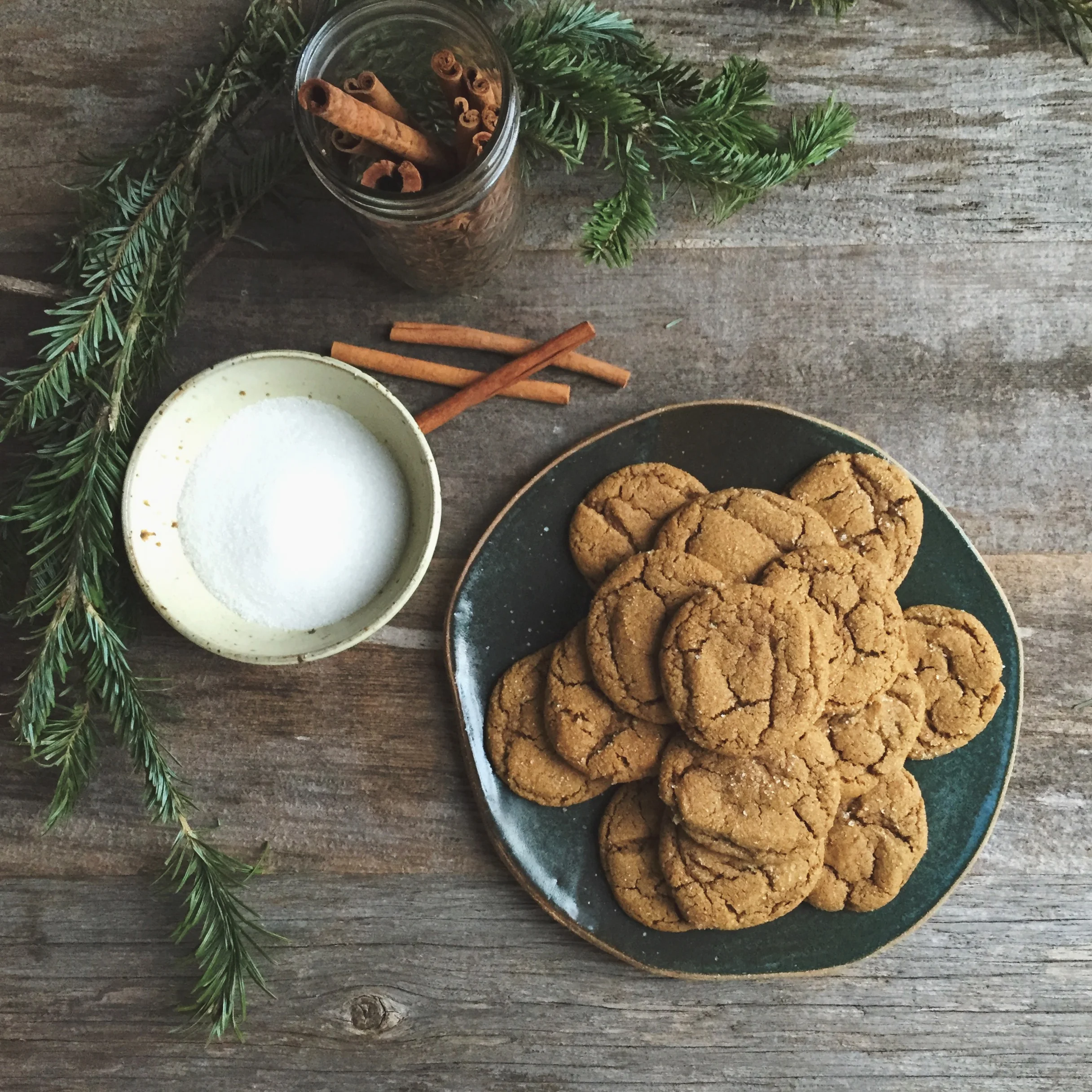 recipe /// chewy ginger cookies
