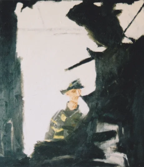 Nightmare City   oil on canvas  24 x 22 (in)  2001