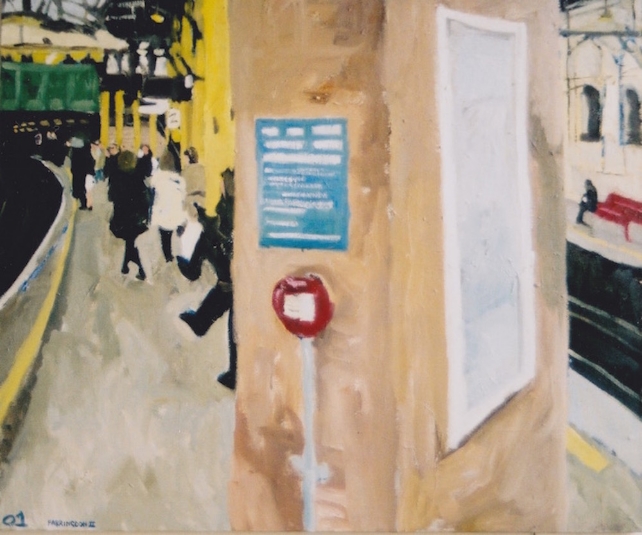 Farringdon 2    oil on canvas  24 x 30 (in)  2001
