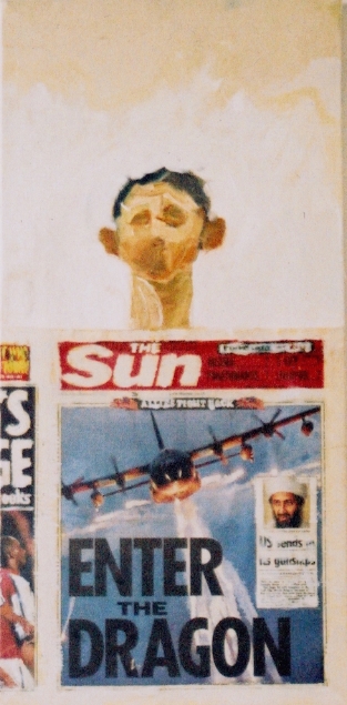 Study For A Painting   oil on canvas / mixed media  24 x 12 (in)  2001