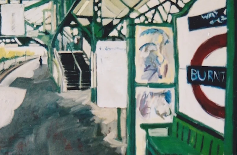 Burnt Oak   oil on canvas  18 x 24 (in)  2001