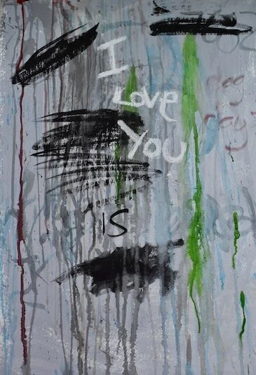 Concrete Wall   mixed media on paper 18x24 (in) 2014