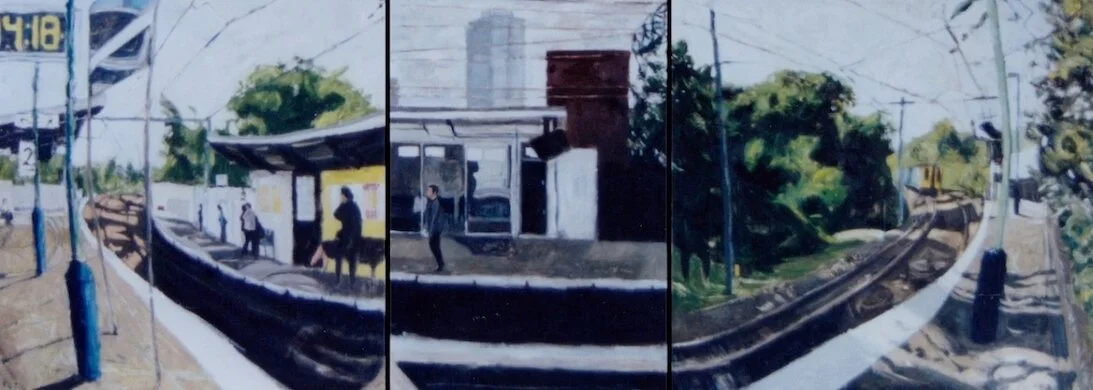 Gospel Oak   oil on canvas (Triptych)  36 x 102 (in)  2000