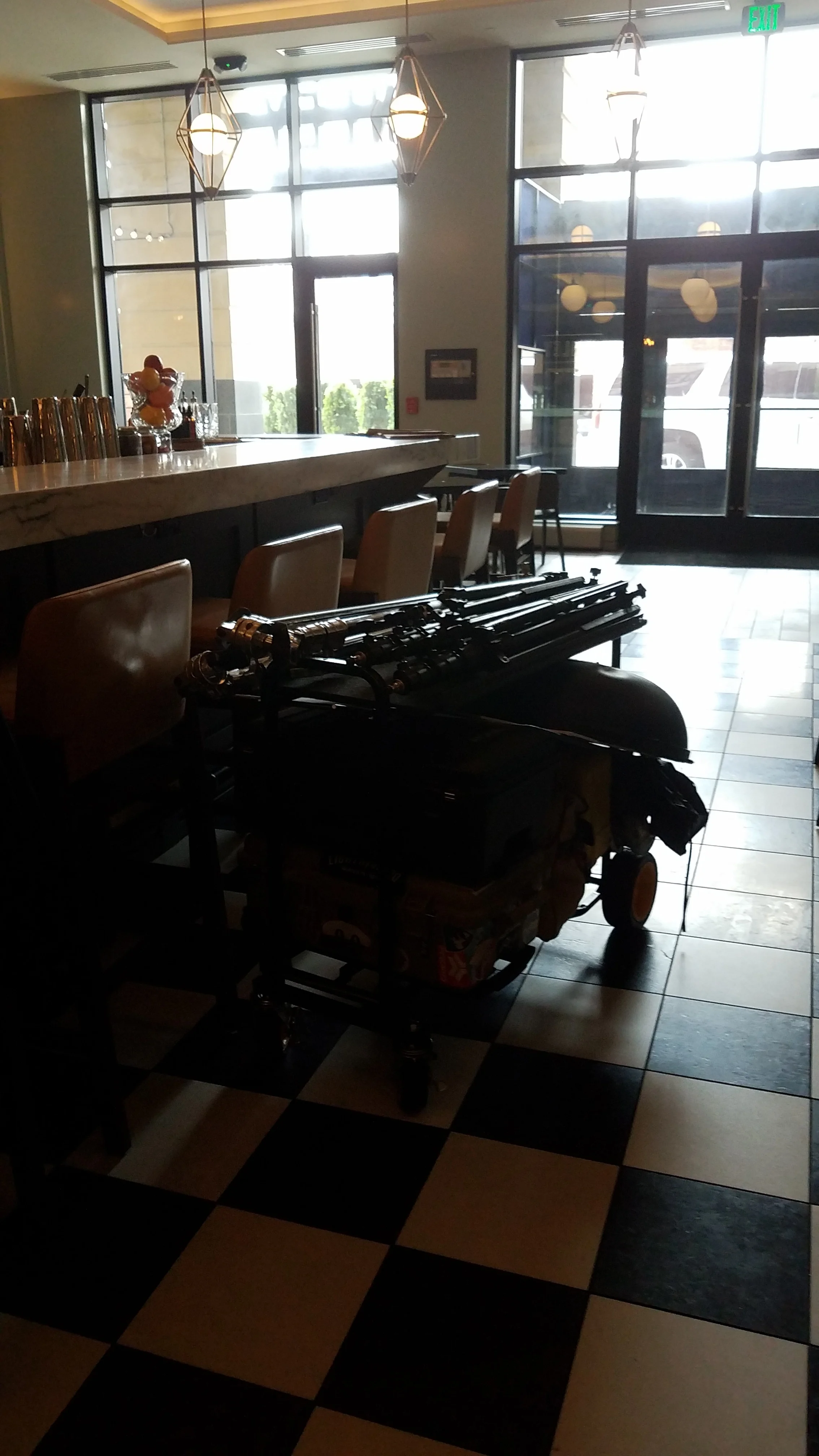 A quick behind the scenes snap of my equipment load in at Husk.