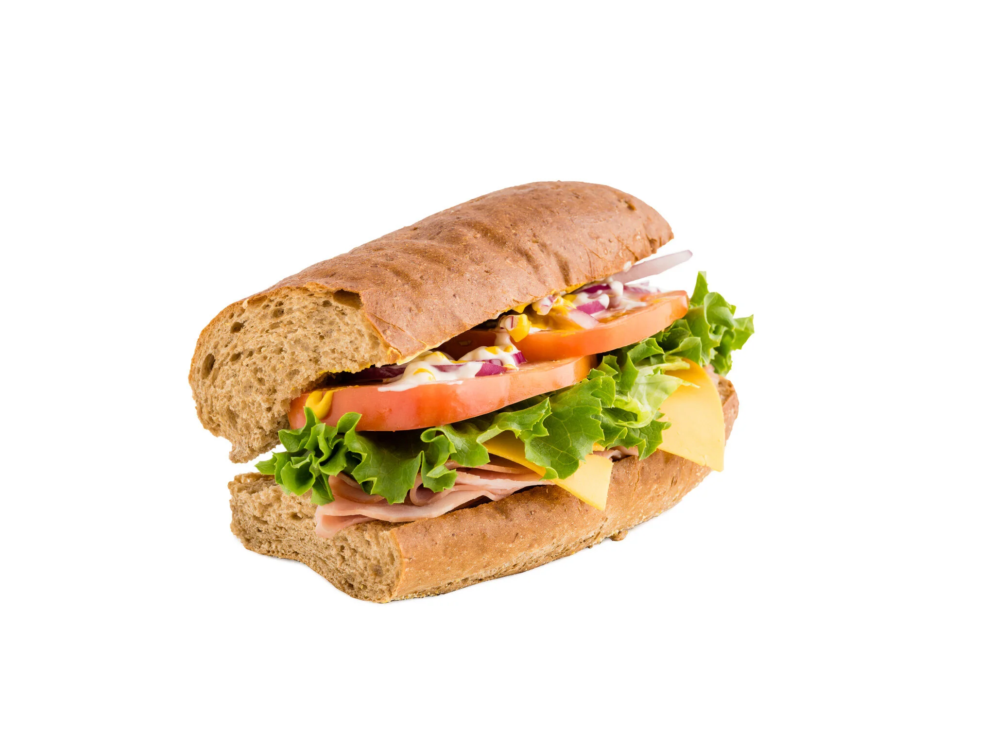 6 Inch Ham and Cheese On Wheat.jpg