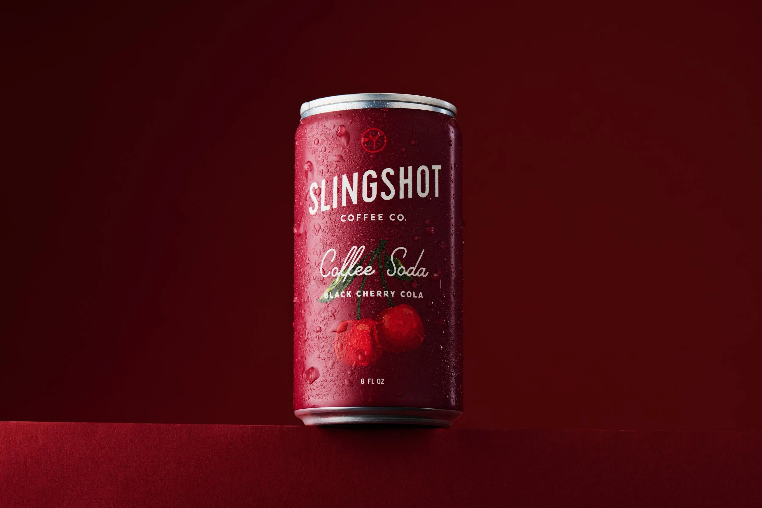 Slingshot Coffee Soda Can Photography