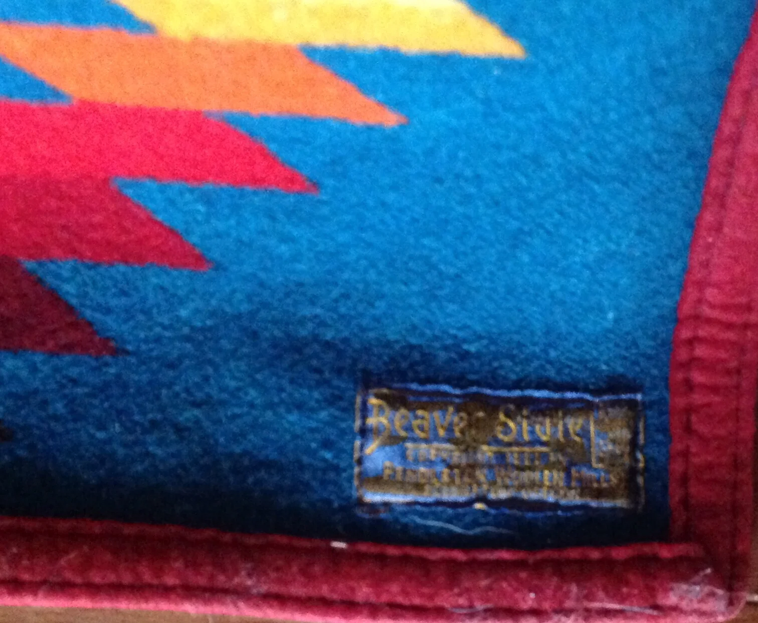 Beaver State Pendleton Blanket Framed Pattern — Pique