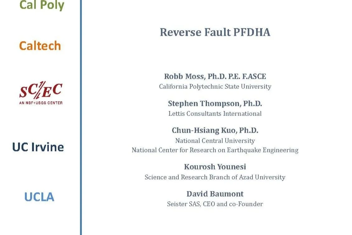 Report GIRS 2022-05: Reverse Fault PFDHA