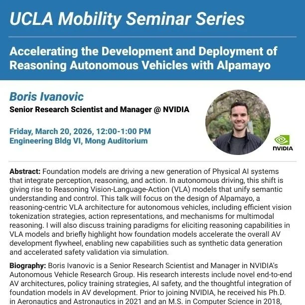 Risk Institute-Affiliated Center to Host a Seminar on Autonomous Vehicles