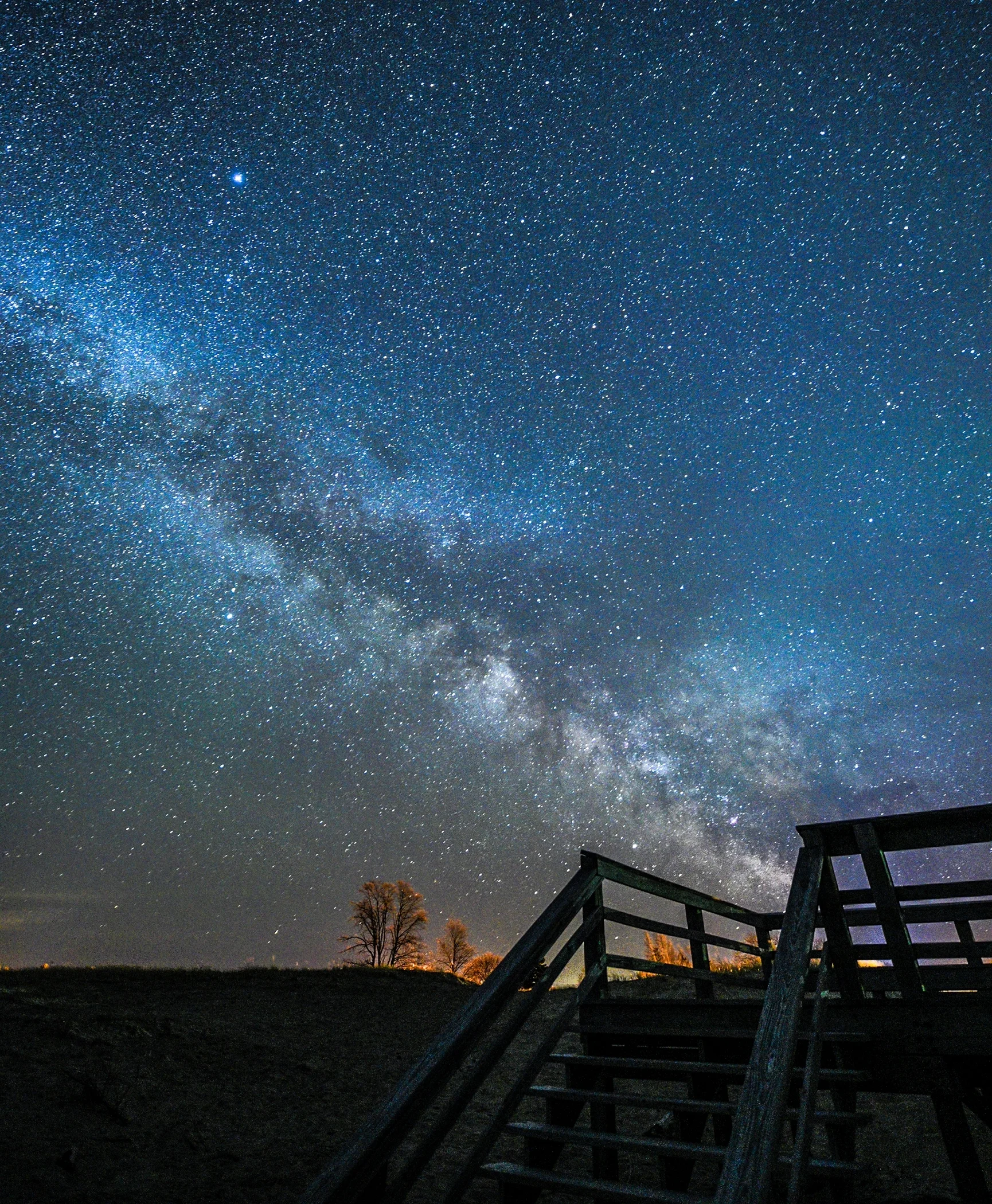 1st place - Agate Beach with the MilkyWay~Geri Laehn - Wehr Nature Center