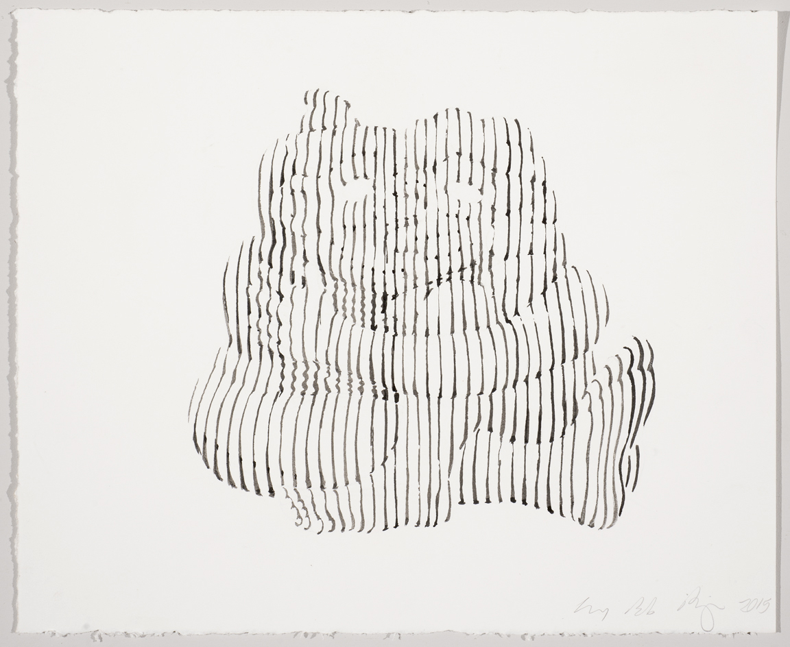 Line Lovers , 2015. Ink on paper. 11" x 12"