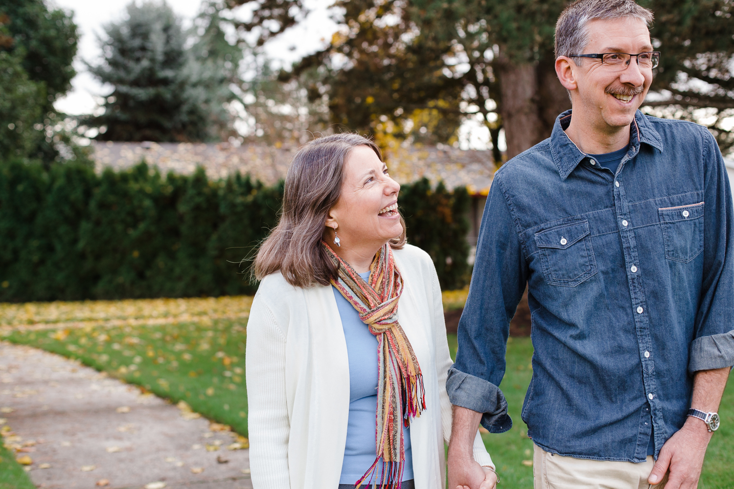 couple walking and having fun
