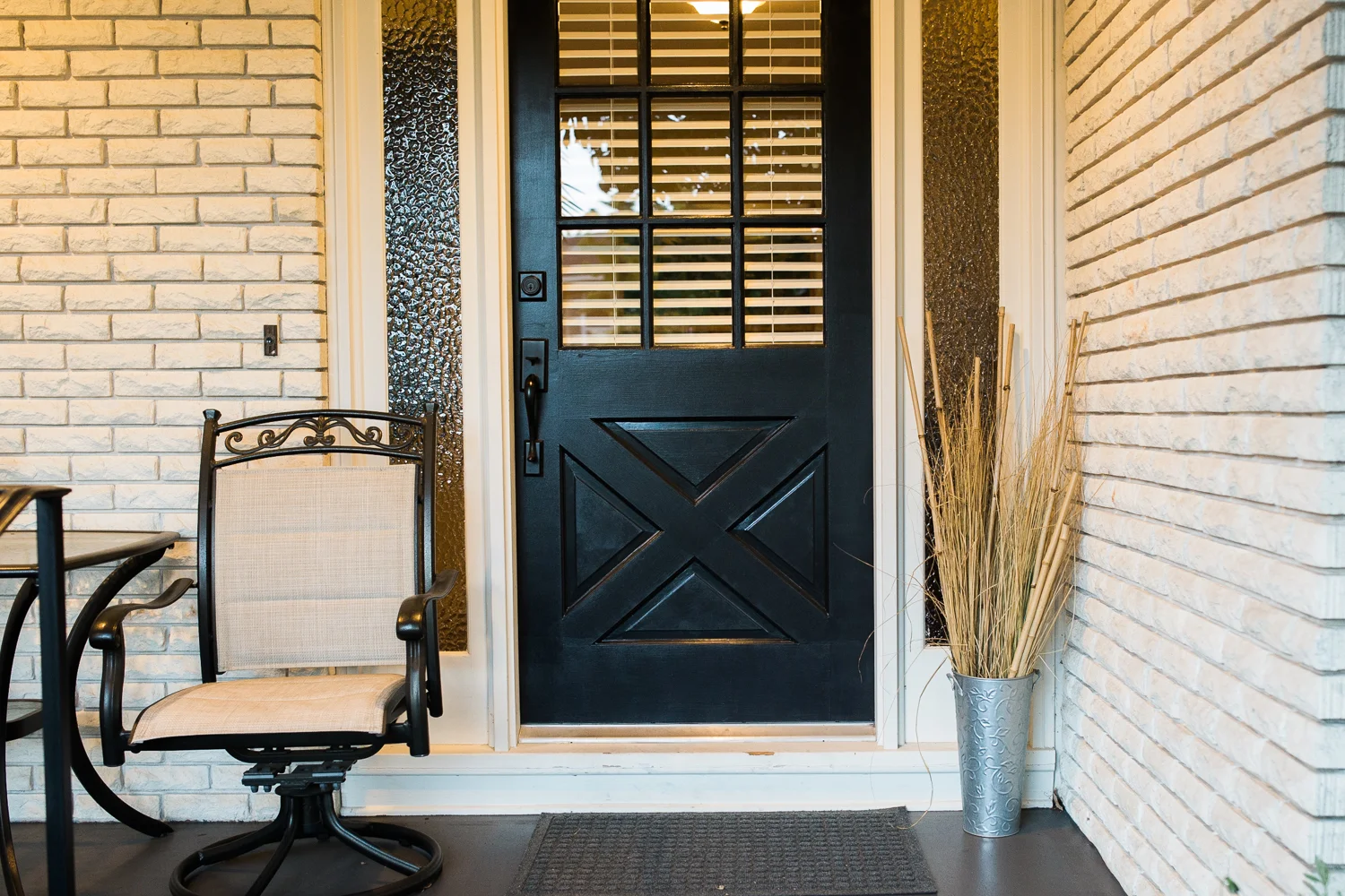 front porch in fall
