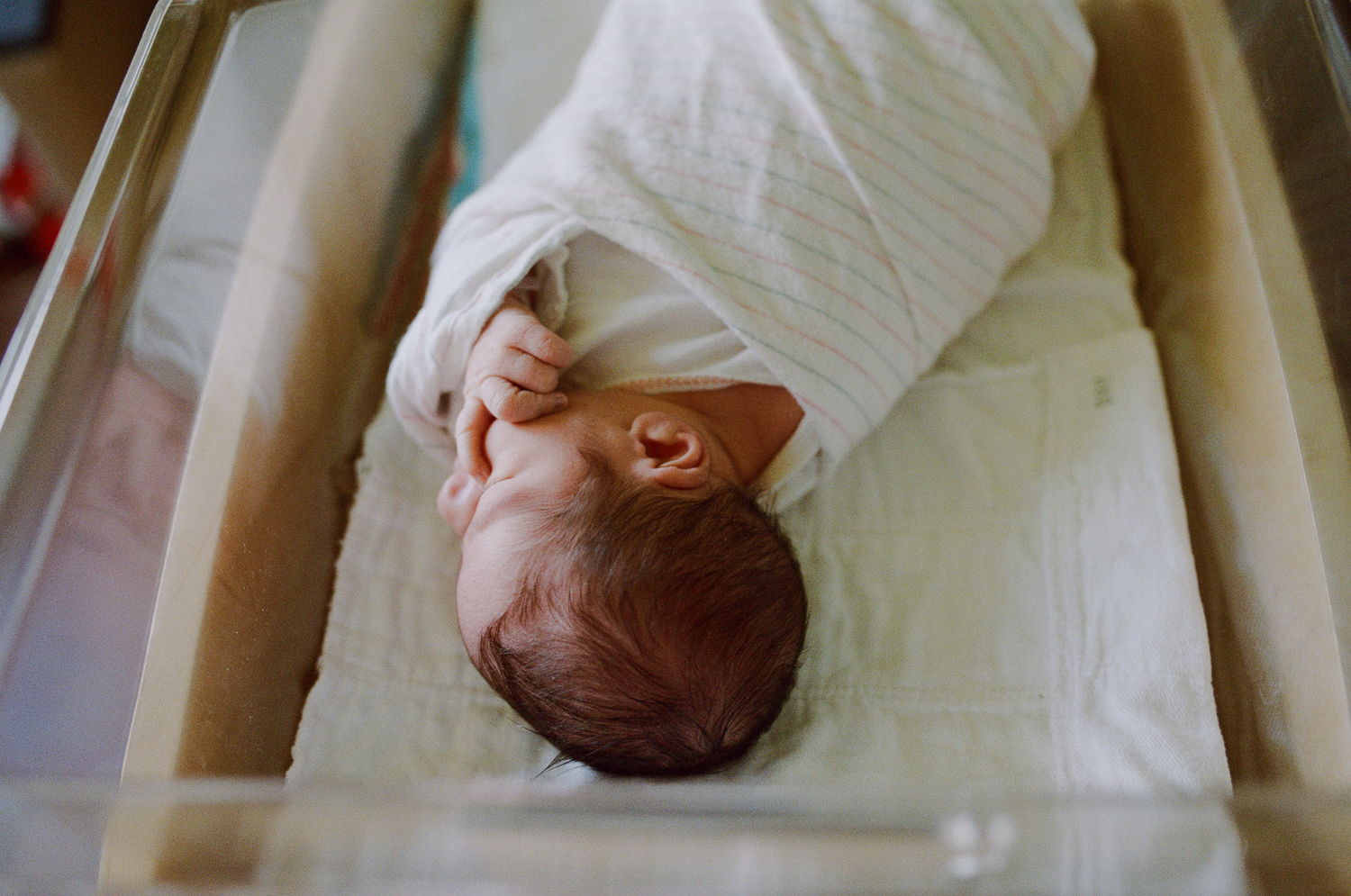 baby boy just born at hospital
